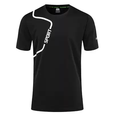 Quick-drying clothes men's short-sleeved T-shirt summer running fitness breathable sweat-absorbing outdoor sports large size half-sleeved female couple outfit