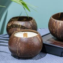 Polished Coconut King Shell Natural Coconut Shell Crafts Hanging Basket Succulent Pot Planting Board Hu Kong Coconut Shell 2 or more