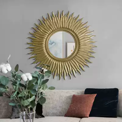 American decorative mirror wall-mounted mirror background wall dining room mirror irregular mirror porch decorative mirror wall mirror can be customized
