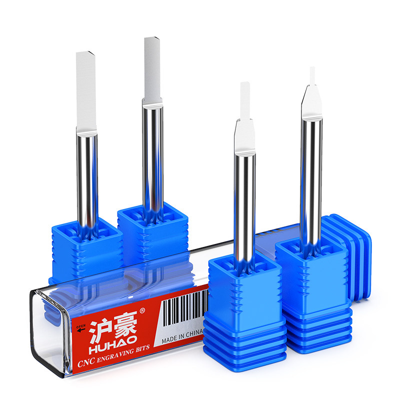 Huhao 3 175 single-edged column knife acrylic double color board wood carving straight knife computer CNC engraving machine tool head