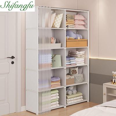 taobao agent Wardrobe Furnishing bedroom Simple assembly wardrobe plus thick, thick, strong, durable, durable rental house, dustproof independent wardrobe