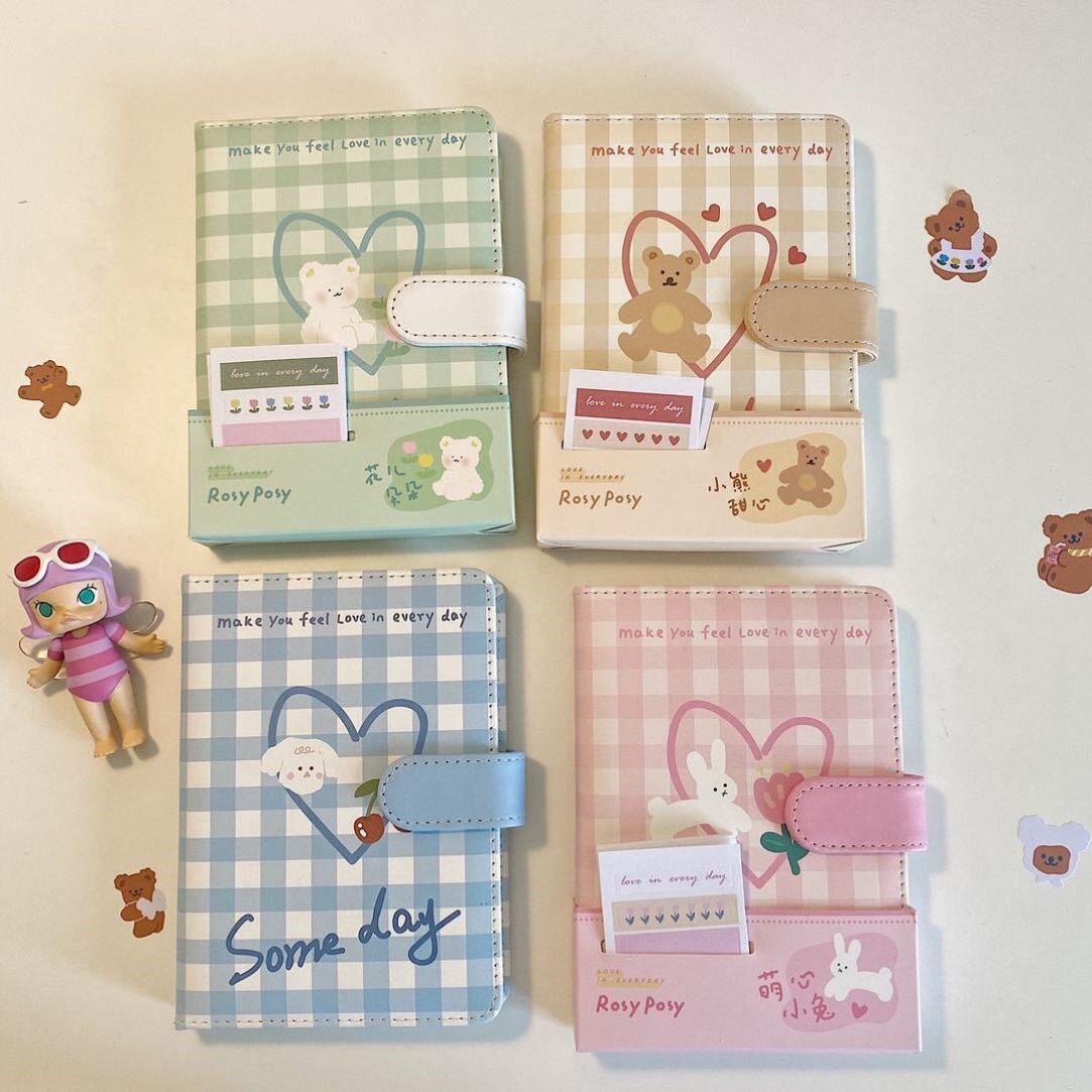 Tablebook in Girl Mind Yuan Yuan Snow Cream Curious Cute Button Book Lovely Handbook Girl Diary p