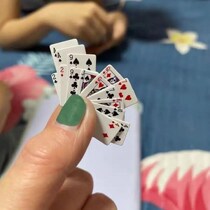 Mini Small Playing Cards Ultra-Q Cute Travel Loaded Card Table Cruise Card Portable Version Small Game Card Creative Gift