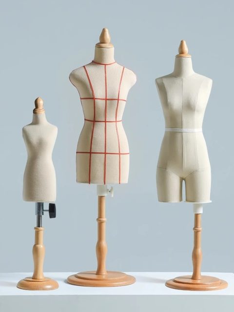 Teaching Mini Mannequin with Legs Apart, Quarter Size, Pin-Able, Student Fashion Design Doll Clothing Model Props