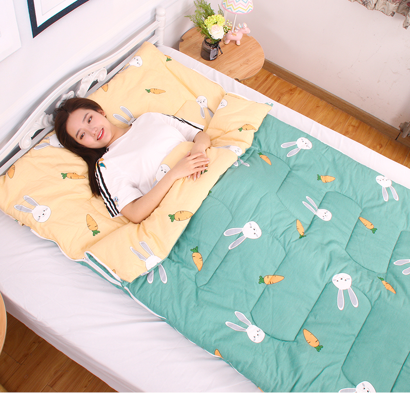 Pure Cotton Grown-up Sleeping Bag Adults Single Spring Autumn Winter Thickened Anti-Chill Office Students Children's Nap Anti Kick Quilt-Taobao