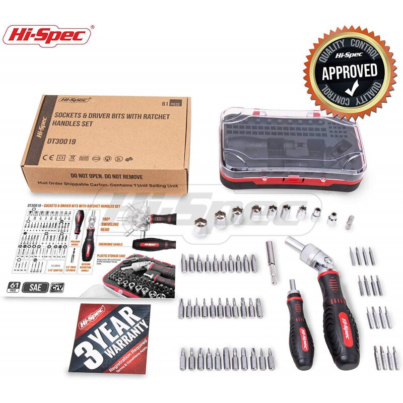 Ximeng 61-piece ratchet screwdriver set repair tool screwdriver batch head sleeve set metric inch