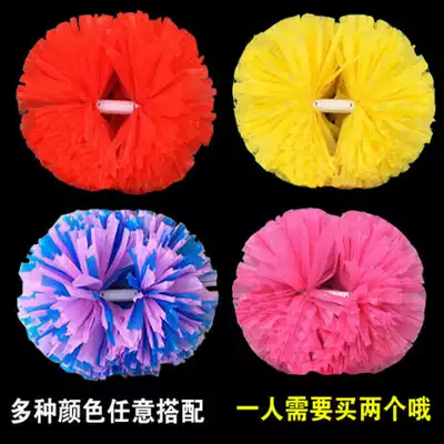 Flower ball cheerleading handle flower cheerleading flower ball matte cheerleading hand flower cheerleading flower ball sports