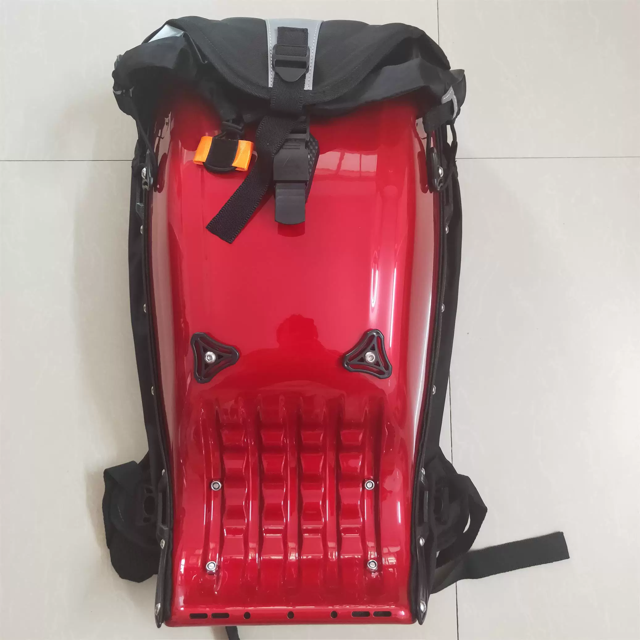 Backpack, helmet for cycling, retroreflective waterproof bag