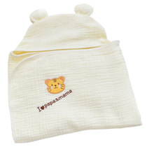 Newborn baby gauze bath towel baby pure cotton soft absorbent quilt bath towel bathrobe childrens bathrobe cover blanket
