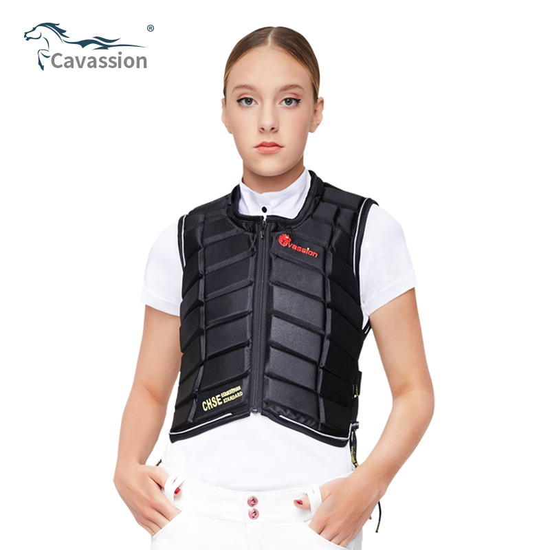 Caavassion Adult Equestrian Vest Splicing Equestrian Armor Rider Equestrian Outfit 8108015-Taobao