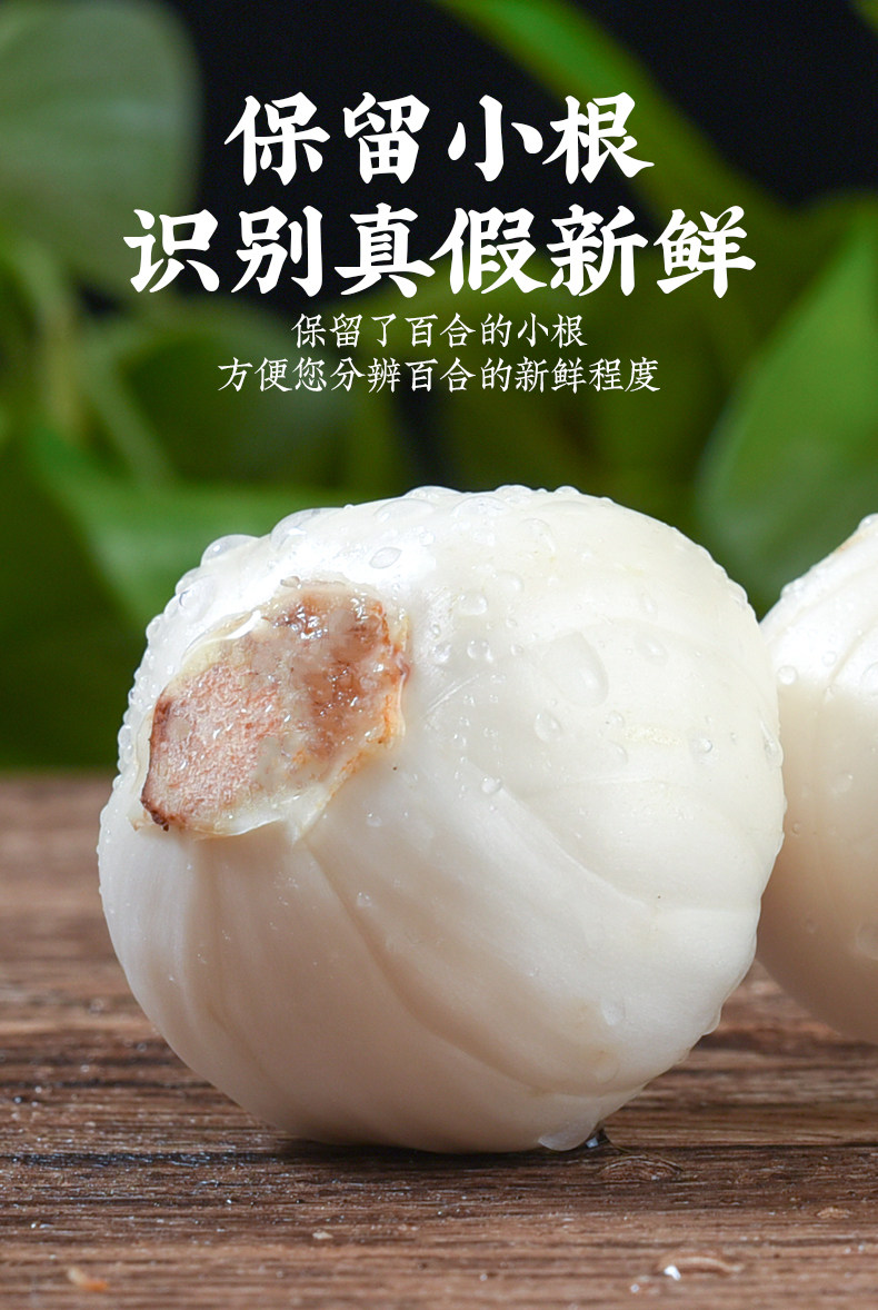 Fresh Lanzhou Lily Bulbs 500g Sweet Edible Bai He Premium Grade in use