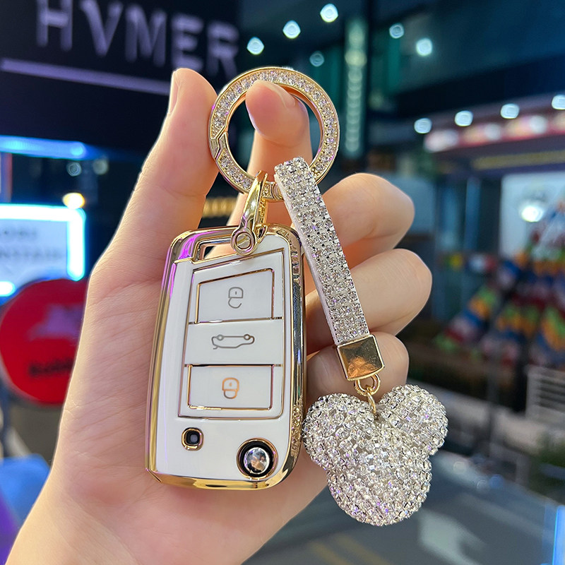 Applicable to Foss Speed ​​Teng Baolai Lavida Golf Car Key Cover Lingdu TiguanL Song Shell Magotan CC Women's Bag