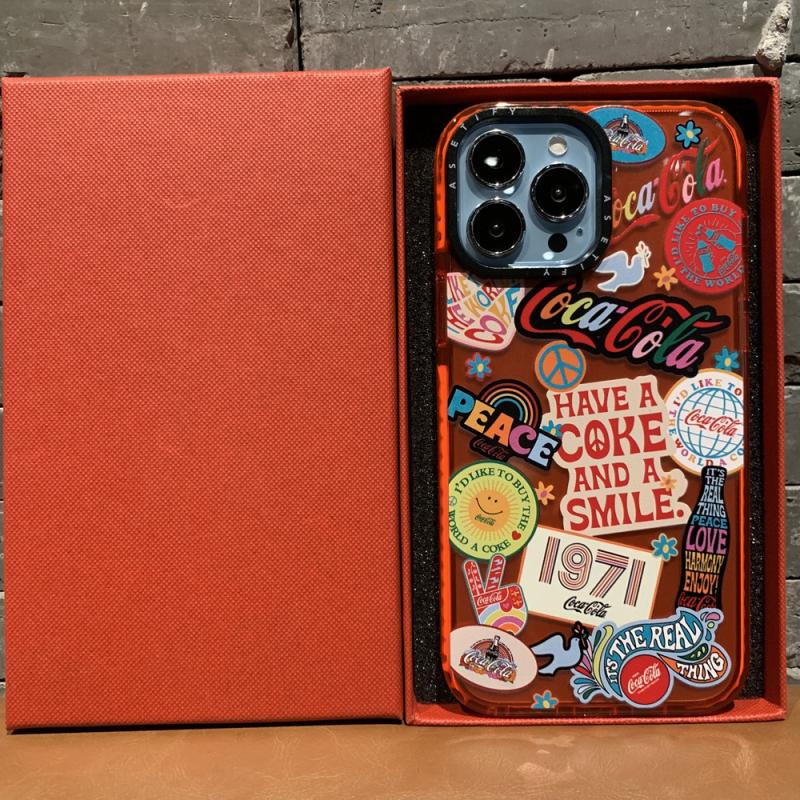 Trendy Brand Coke Suitable for iPhone 15 16 17Promax Apple 14 Phone Case 15 Translucent Red 11 Soft Case 12 Anti-Drop 13 Trendy Brand Coke Suitable for iPhone 15 16 17Promax Apple 14 Phone Case 15 Translucent Red 11 Soft Case 12 Anti-Drop 13