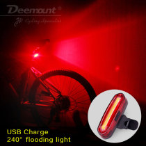 Deemount Rechargeable COB LED USB Mountain Bike Tail Light T