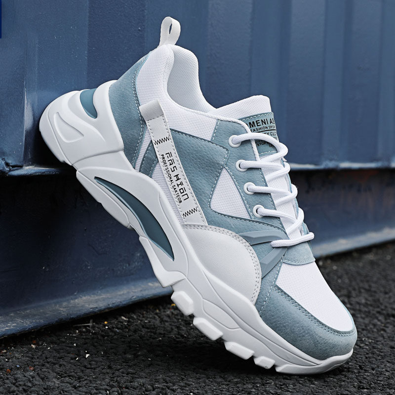 Tide 2022 new summer men's shoes breathable sneakers and running casual sports daddy in tide shoes