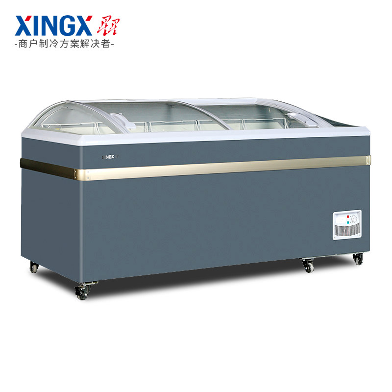 Star SD SC-600BY supermarket commercial large-capacity combination island cabinet horizontal single temperature glass door freezer showcase