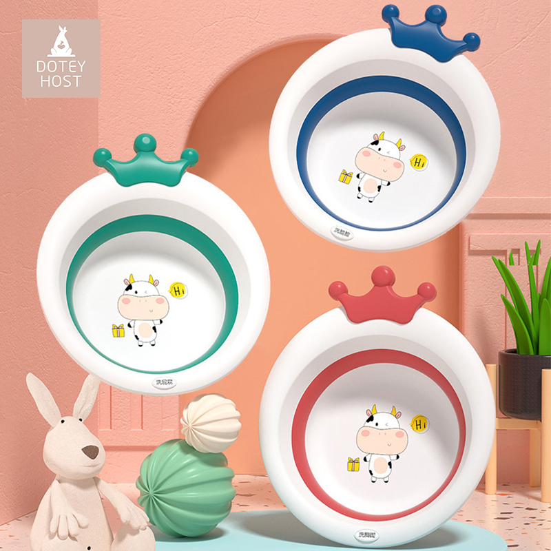 doteyhost baby washbasin foldable children wash ass newborn baby special small basin