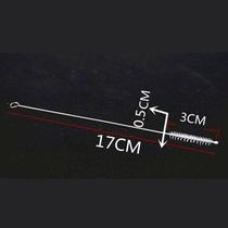 10 pieces straw brush stainless steel cleaning bottle straw brush stainless steel straw brush slender