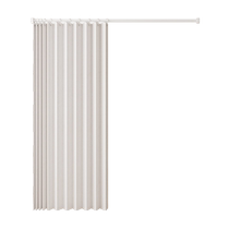 Bathroom folding shower curtain without punching bathroom curtain shower dry and wet separation curtain high-end magnetic waterproof cloth