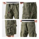 LEECKEAN夏季新款男士工装短裤男宽松直筒潮牌百搭休闲中裤五分裤