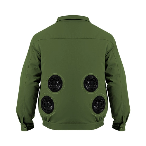 Летняя охлаждающая кондиционера мужская строительная площадка против Heat и охлаждающая электрическая сварка Рабочая одежда Мамуфляжная одежда с четырьмя вентиляторами