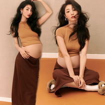 Rental maternity photo clothing studio new pregnant mother belly photo photo dress beautiful art photo photography clothes