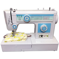 105W high power eating thick good mood sewing machine household electric sewing machine with lock edge clothes car 653 type eating thick