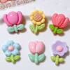 Glossy resin diy accessories sunflower tulip