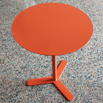 Nordic Wind minimalist Milk Tea Shop Small Round Table Love Marsee Orange Sofa edge a few modern coffee table creative side tables