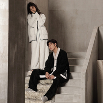 Coral Suede Couples Sleepwear Womens Winter Style 2021 New Mens Home Dress Thicken Plus Flannel Flannel Two Sets