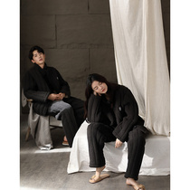 Couple sleepwear women Winter new Coral Suede Triple laminated cotton thickened Garsuede mens home Flannel Flannel Suit
