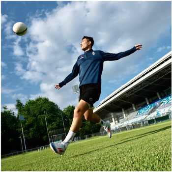 Gointo Geek Squad X Mitsubishi Heavy Industries Flying Lion Half-Zip Autumn/Winter Sports Football Sweatshirt American Style Trend