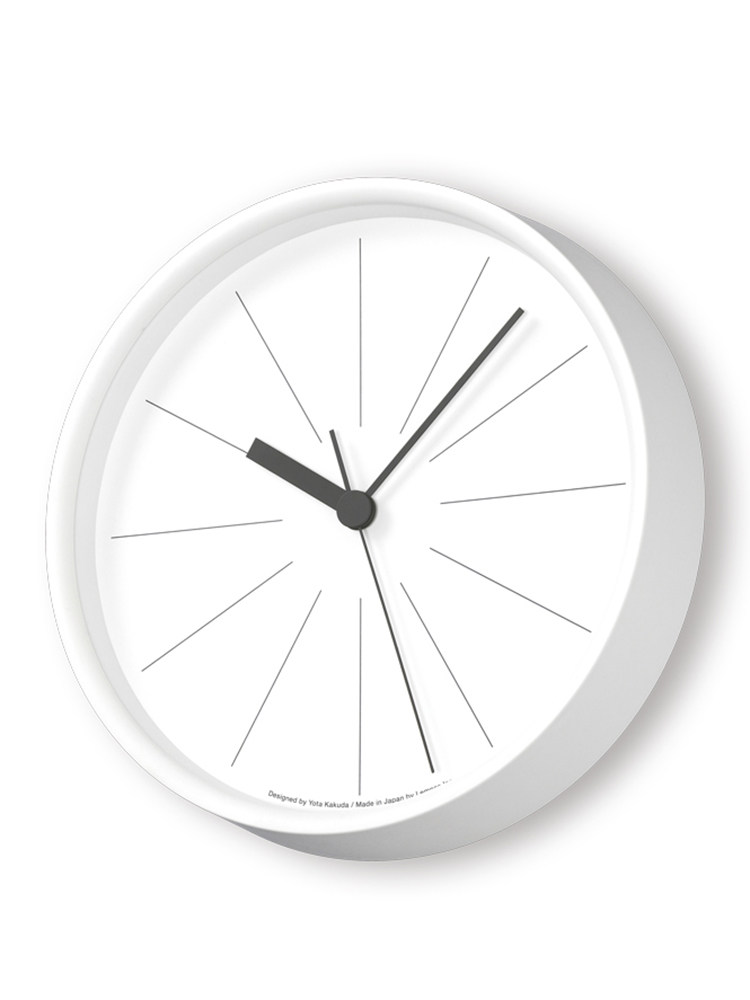 Lemnos Japan imported line digital wall clock living room bedroom simple modern style Seiko silent movement wall watch