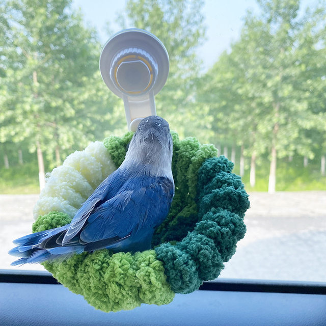 New Type of Bird Nest for Parrots, Suitable for All Seasons, Outdoor Suction Cup, Car-Mounted, for Lovebirds and Budgerigars, Handmade