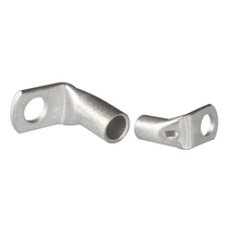 T25-8 right-angle copper nose 90L type peephole cold-pressed terminal wire lug terminal block tinned bending