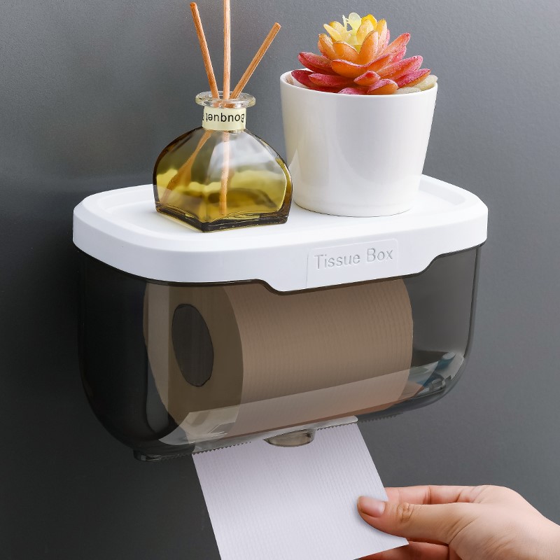 Home Dressing Room Free of perforated wall-mounted toilet paper towels toilet paper box toilet paper box toilet paper shelve toilet paper shelf