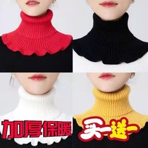Autumn Winter High collar surrounding neck Neck Neck neck Neck New Fake Collar 100 Hitch Fake collar Anti-cold Warm Knit Wool
