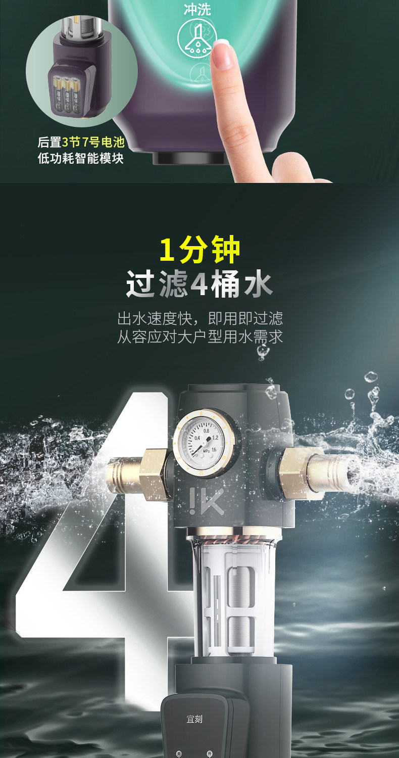 IK 全屋前置过滤器 水压表实时监控 图11