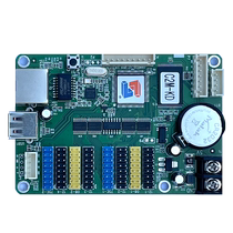 灵信LS-C2M网口U盘全彩异步主板室内led显示屏电子屏广告屏控制卡