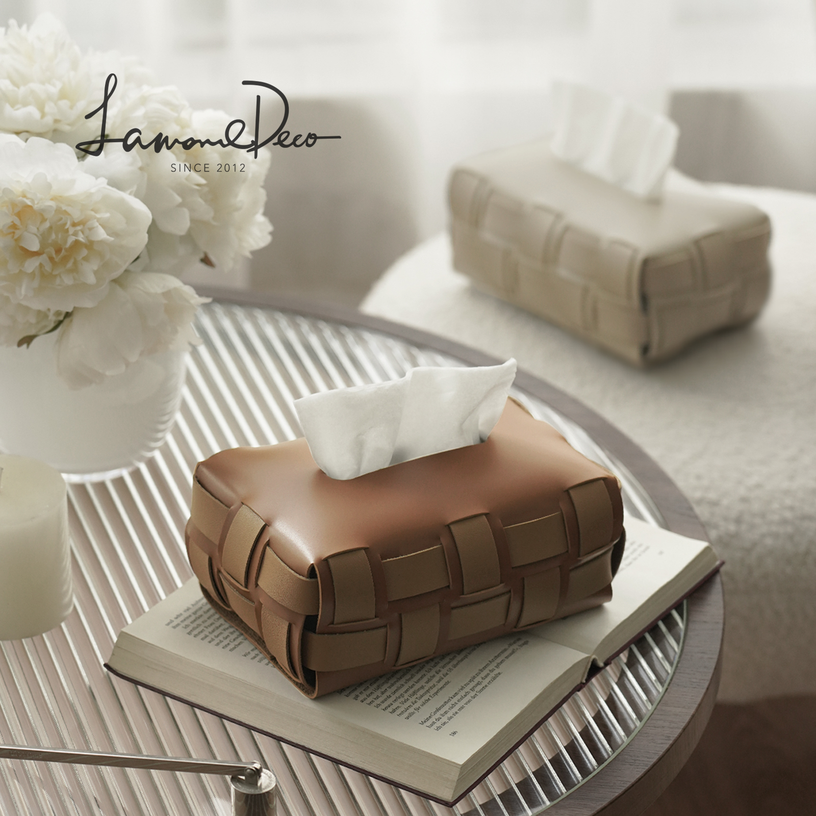 LamomeDeco upscale woven paper towels box light extravagant dining room pumping paper box Home Advanced Sensation Wiping paper Box-Taobao