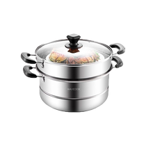 Steamer household 304 stainless steel flagship store soup pot integrated steamed buns steamed buns thickened gas stove special 482