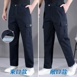 Мужские хлопковые износостойкие штаны для работы для отдыха, увеличенная толщина, свободный прямой крой