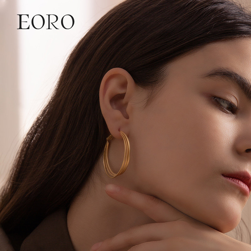EORO Earrings Women Advanced Sensation Light Laps Summer 2021 New Tide-Gas Small Crowdural Ear Pendant Earrings
