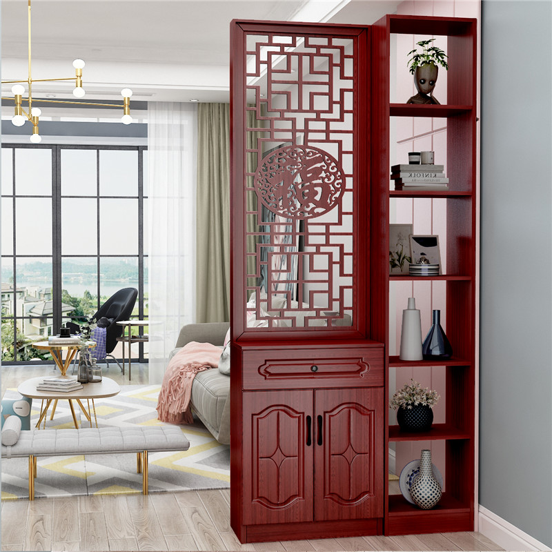 The porch cabinet partition living room enters the door light luxury enter the door cabinet screen simple plate shoe cabinet new Chinese style