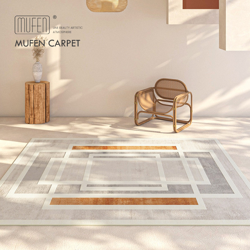 Striped Living Room Carpet Yellow Summer Brief Modern Abstract Bedroom Bedside Blanket Sofa Tea Table Rectangular Mat