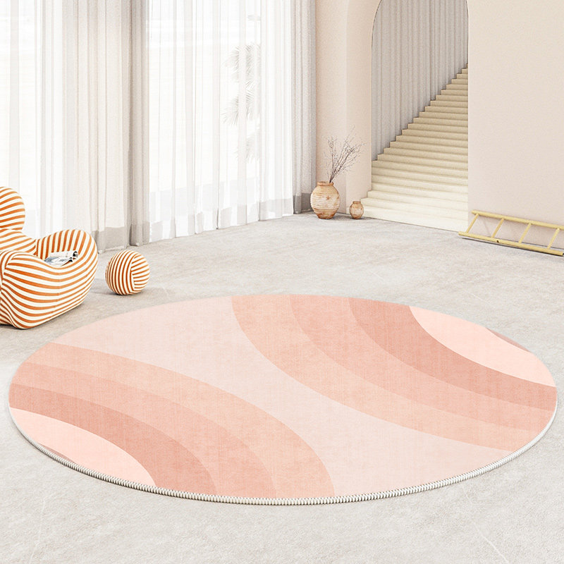 MUFEN round carpet living room pink bedroom light luxury bedside blanket simple sofa coffee table hanging basket swivel chair floor mat