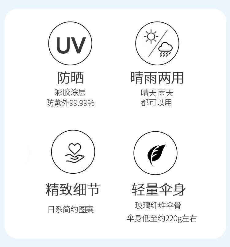 日本进口  w.p.c 格纹短柄折叠晴雨伞 图2