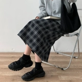 Шерстяная демисезонная длинная юбка, коллекция 2021, в западном стиле, по фигуре, подходит для полных девушек, средней длины