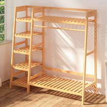 Cloakhat shelf floor vertical shelrack sandhanger rods Sub-bedroom Easy storage cabinet Multi-functional combined hanging clothes