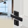 Universal Lock for Household Wooden Doors, Bedroom Door Lock, Indoor Door Split Lock, Black Bathroom Silent Magnetic Lock